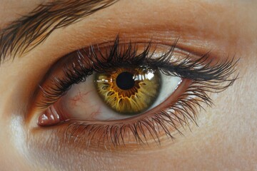 Naklejka premium hazel eye macro
