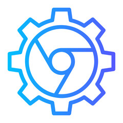 browser settings gradient icon