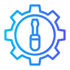 gear gradient icon