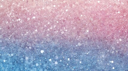 Obraz premium A soft pastel-colored glitter gradient with pink, lavender, and blue shades. The glitter particles are fine and sparkle gently, creating a dreamy and delicate background.
