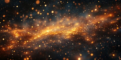Fototapeta premium Surreal glowing star clusters with deep space textures, Generative AI