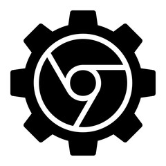 browser settings glyph icon