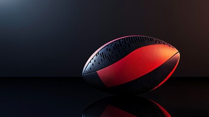 a colorful rugby ball