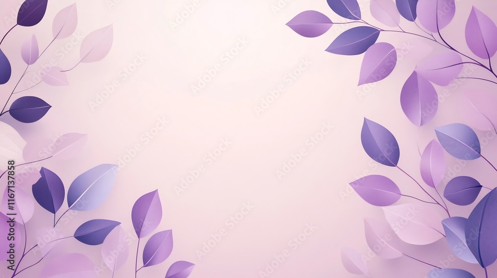 Aufkleber soft lavender gradient with elegant curved patterns for calming backgrounds