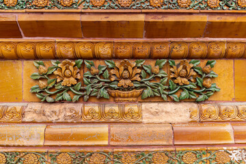 The wall decoration texture of the Forbidden City in Beijing