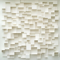 Abstract 3D White Cube Background