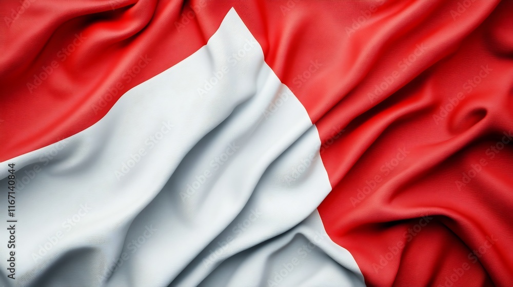 Poster clean modern national flag design with copy space