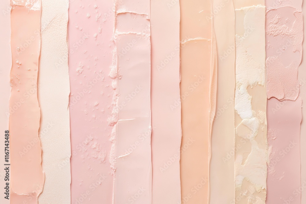 Poster artful arrangement of soft pink and cream textures create a soothing visual journey in a modern crea