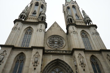 Fototapeta premium Catedral da Se de São Paulo or São Paulo Metropolitan Cathedral in Sao Paulo, Brazil - ブラジル サンパウロ メトロポリタン大聖堂