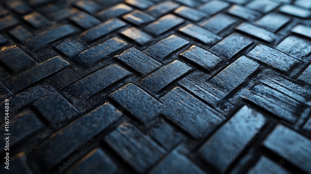 Poster textured black geometric pattern with subtle light reflections for modern designs