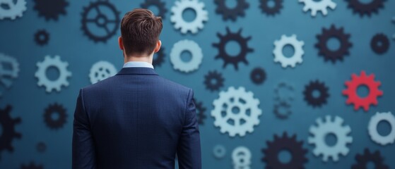 Business tactics and strategy execution, seamless coordination, visualizing the process of turning ideas into actionable plans, achieving business objectives with focus and alignment