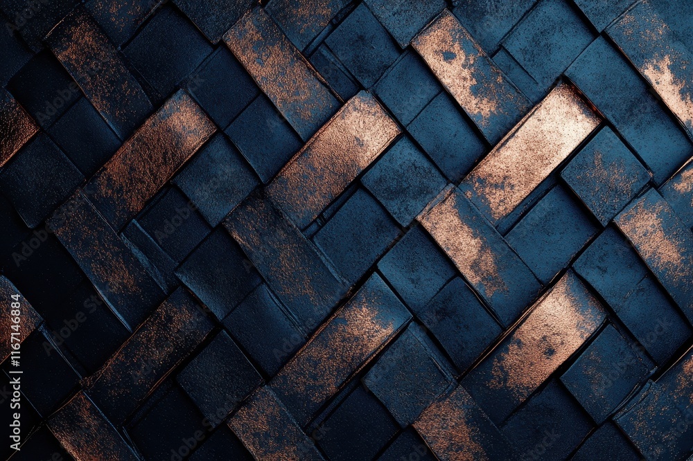 Aufkleber intricate woven patterns of sleek materials create a stunning texture in an artistic composition at 