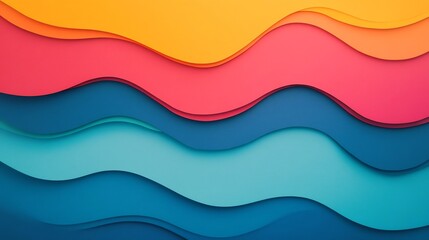 Mesmerizing Multicolored Abstract Wave Pattern with Glossy Finish