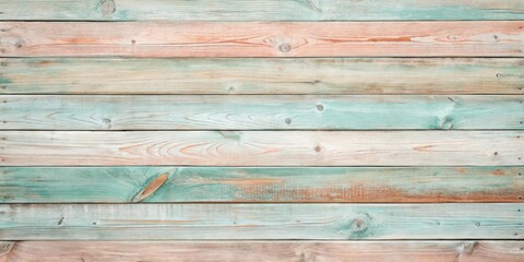 Fototapeta premium Rustic Weathered Wooden Planks with a Distressed Paint Finish, Ideal for Backgrounds and Design Projects