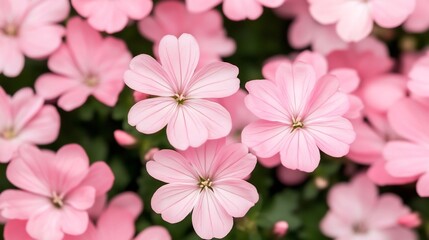 Obraz premium Subtle Soft-Focus Pink and White Flowers with Room for Headlines