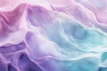 Fototapeta premium Captivating waves of pastel colors flow harmoniously in an abstract depiction of ethereal beauty. Generative AI