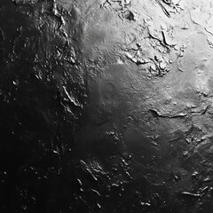 Obraz premium Dark textured graphite wall with glossy highlights and rough surface