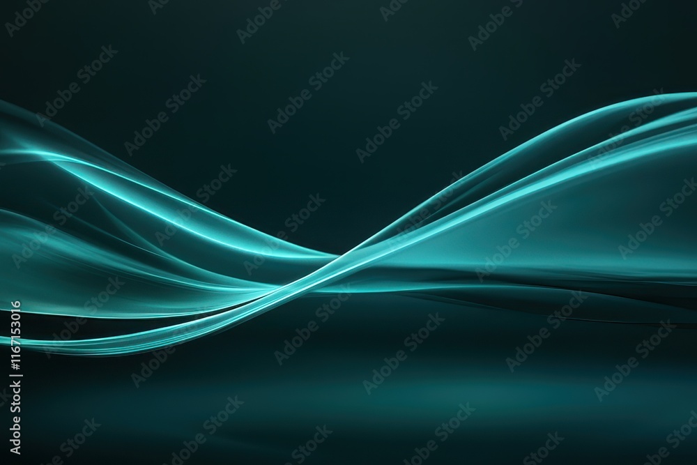 Poster fluid curves dance through the darkened space, creating an ethereal glow and captivating visual rhyt