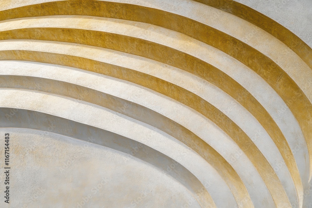 Aufkleber subtle elegance emerges through smooth curves and golden lines in an architectural masterpiece captu