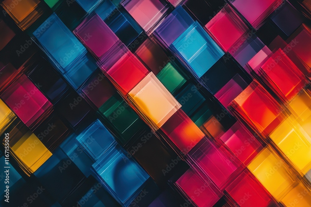Poster Swirling colors and vibrant patterns create a mesmerizing abstract design that captivates the senses. Generative AI