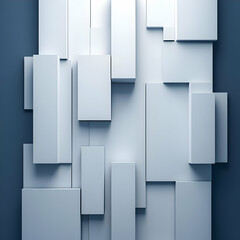 Abstract 3D Blue Gray Geometric Background