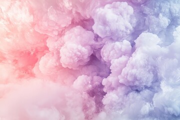 Obraz premium Colorful clouds swirling in pastel hues during a tranquil sunrise in the open sky captivating the essence of morning beauty. Generative AI