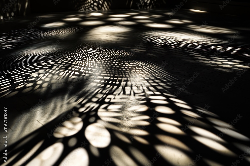 Poster long exposure technique reveals a dynamic interplay of light and shadow, enhancing the scene's depth