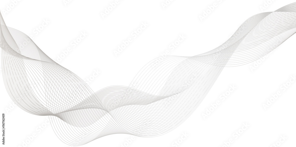 Poster abstract wave line with connecting dots and lines on a dark background, technology, data science, ge