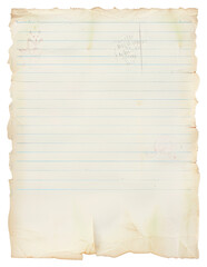 PNG Ephemera ruled paper background document blank.