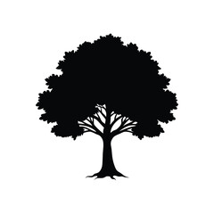leaf, oak, silhouette, illustration, design, icon, nature, tree branch, vector, spring, tree, ecology, simple, art, isolated, trunk, green, symbol, wood, environment, organic, plant, season, clip art,