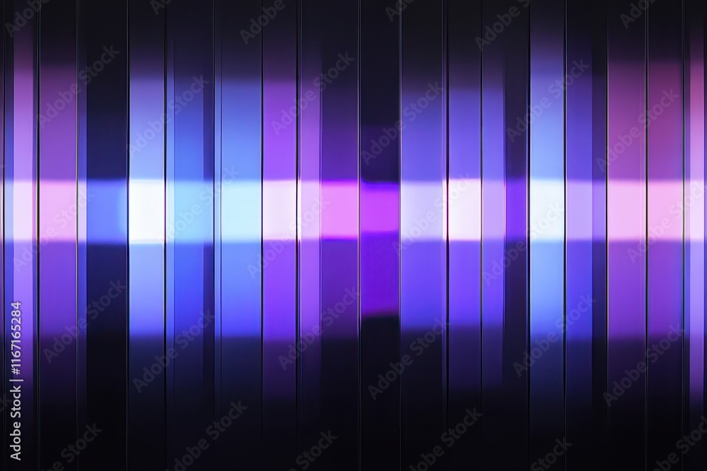 Poster Colorful abstract light patterns create a dynamic visual experience in a dark setting. Generative AI