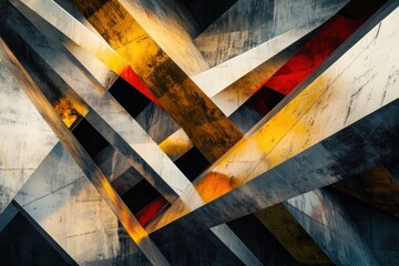 Close-up shows vivid colors and textures, highlighting a vibrant, dynamic composition full of movement