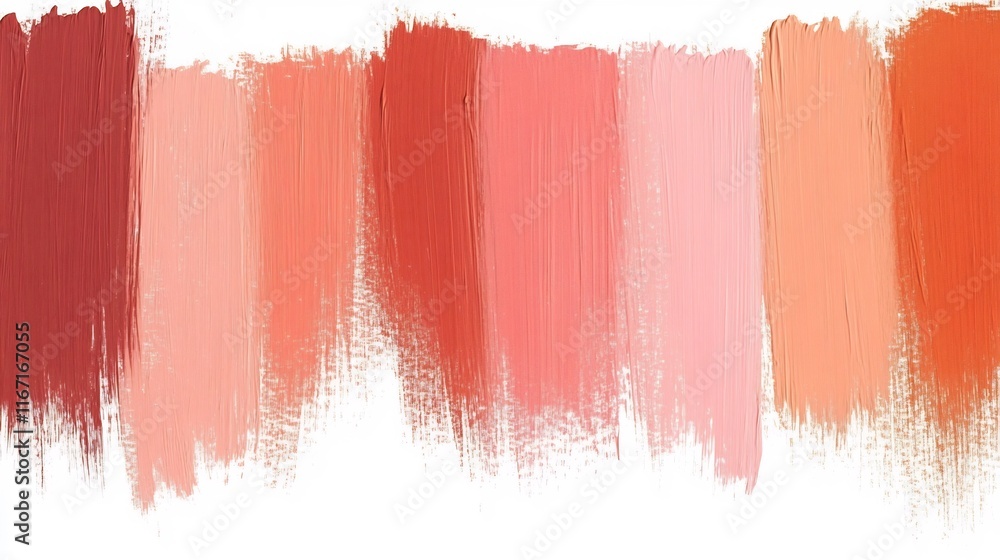 Aufkleber soft peach-colored gradient with gentle brush strokes and minimal abstract design