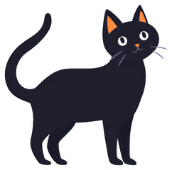 PNG Cat illustration animal style.