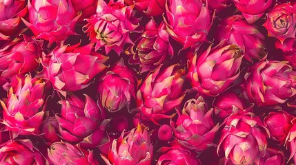 dragonfruit seamless pattern wallpaper