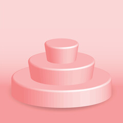 3d podium for product design with hd quality