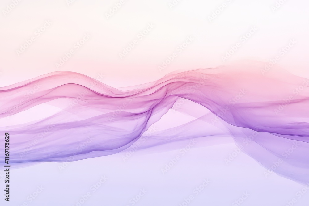 Poster abstract purple and pink flowing patterns create a serene atmosphere in a digital artwork for relaxa
