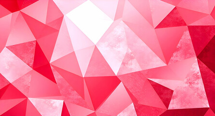 Fototapeta premium Abstract Geometric Red Ice Texture Background