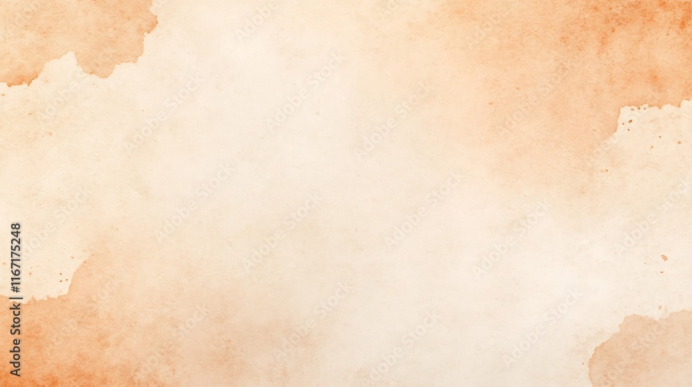 Aufkleber subtle beige watercolor texture with soft gradients and ample space for messaging