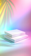 Pastel Rainbow 3D Background