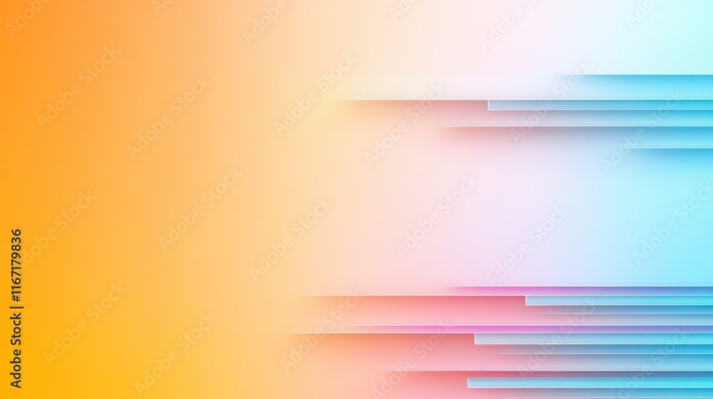 Poster abstract gradient background with dynamic lines and smooth colors.