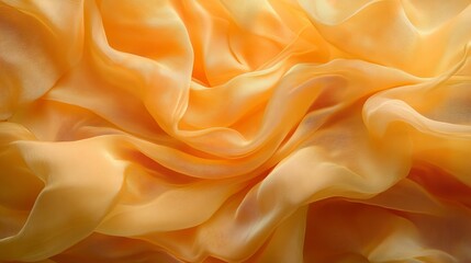 Fototapeta premium Dark gold background, golden fabric wave, silky yellow drapery backdrop design, Generative AI