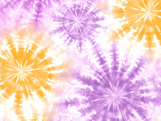 Abstract Tie-Dye Background Purple Orange