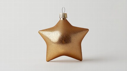 Gold Star Christmas Ornament