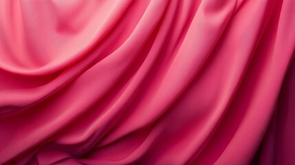 Obraz premium Viva magenta drapery background, red pink gradient background, grainy texture abstract banner design, Generative AI