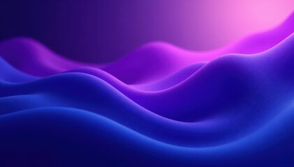 Fototapeta premium Deep indigo to violet gradient, soft abstract flow , ethereal, banner, gradient