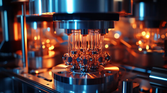 AI-enhanced quantum computing models for accelerating computational chemistry simulations, facilitating breakthroughs in material design and drug development.