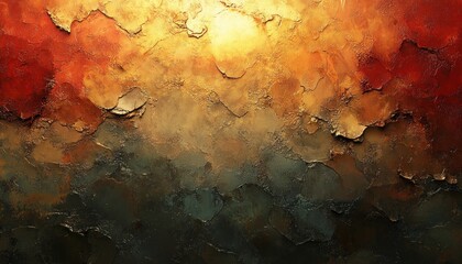 Fototapeta premium military camouflage pattern textured abstract art warm lighting close-up brushstrokes color variations