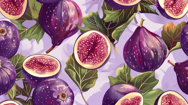 fig seamless pattern wallpaper