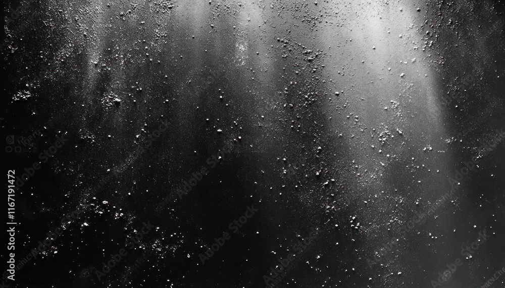 Poster abstract black and white textured background high contrast with grainy surface soft shadows and scat
